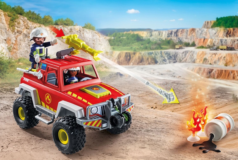Playmobil -Véhicule de pompiers et bidon enflammé – Image 5