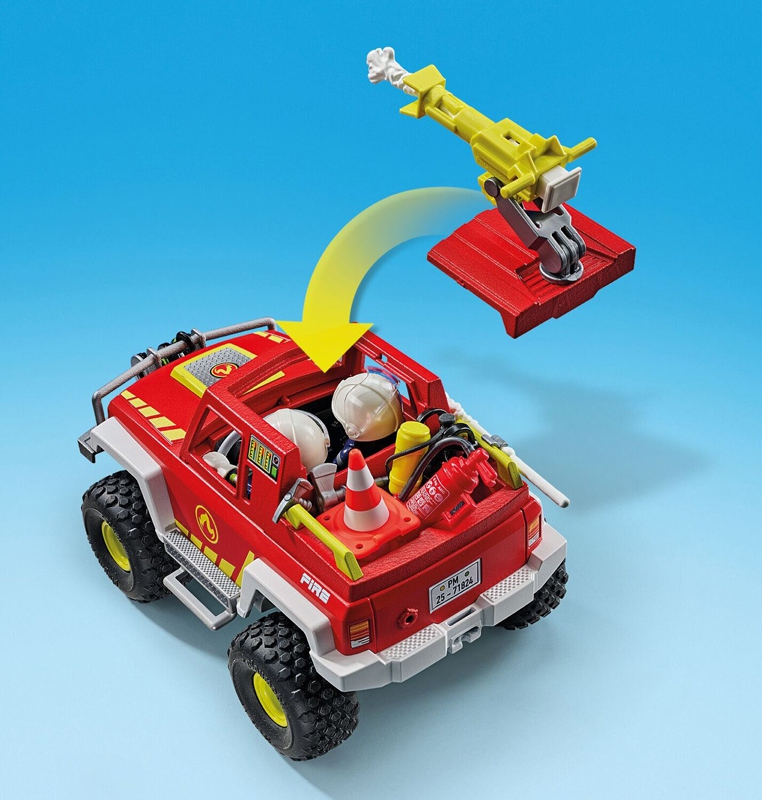 Playmobil -Véhicule de pompiers et bidon enflammé – Image 6