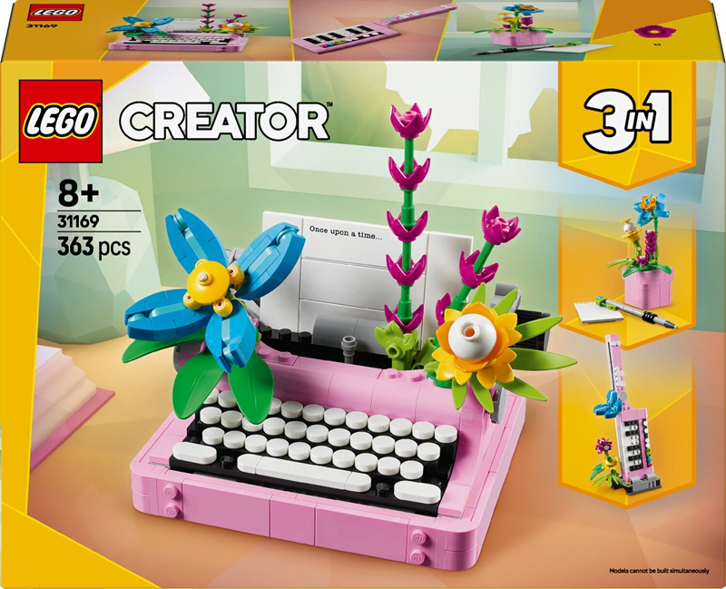 ref_A2501982_1 LEGO - Machine à Ecrire + Fleurs Creator