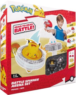 Arène et 2 toupies Pokémon
