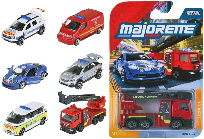 Véhicule 1/64ème Majorette secours