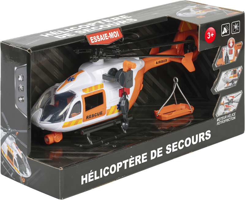 Hélicoptère de secours 1/14ème son et lumière